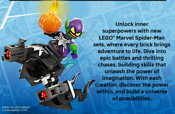 Unlock Inner Superpowers with LEGO Marvel Spider-Man sets