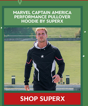 Marvel Captain America Performance Pullover Hoodie by SuperX