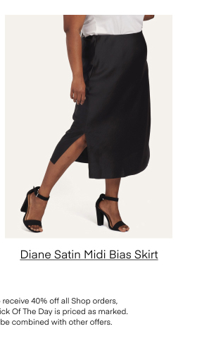Diane Satin Midi Bias Skirt
