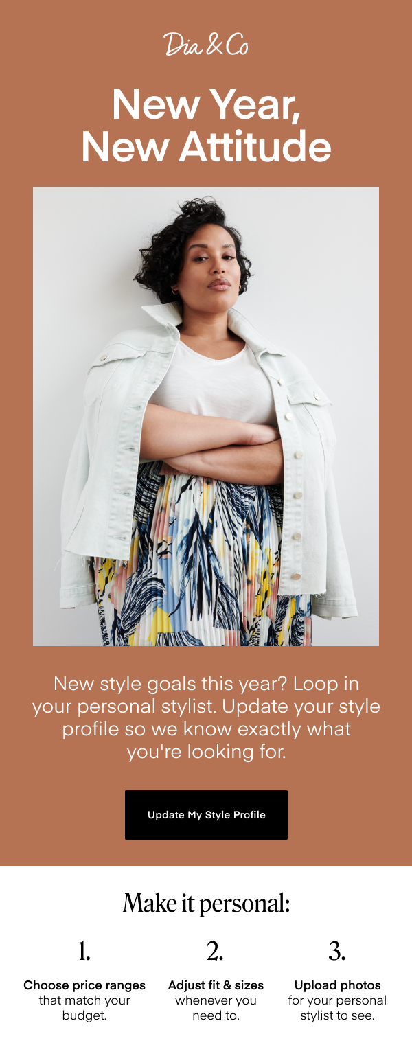 New style goals this year? Loop in your personal stylist.