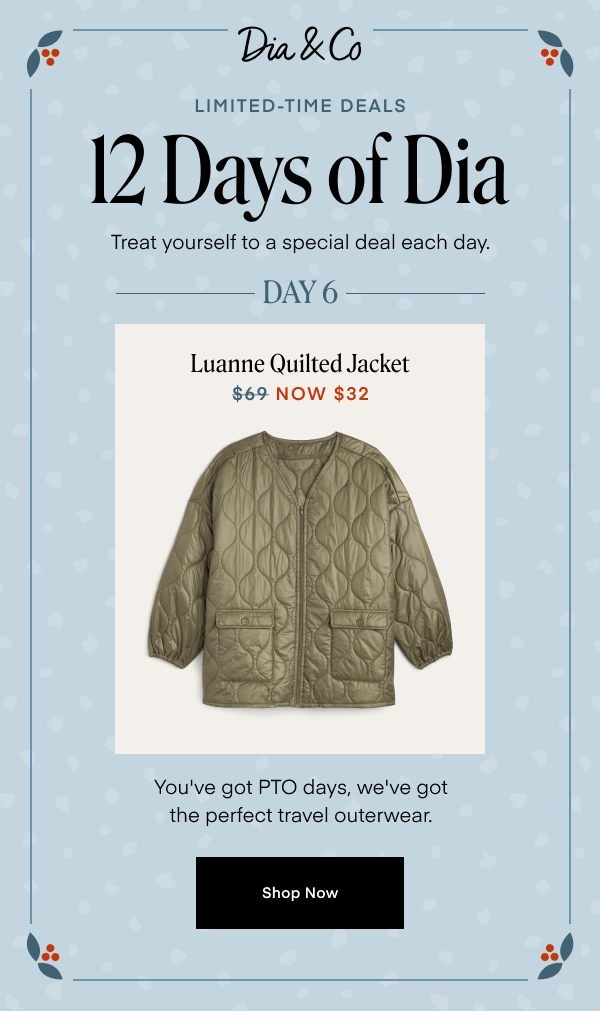 Treat yourself to a special deal each day.