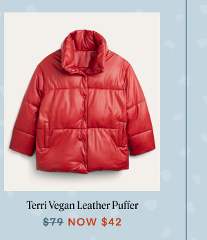 Terri Vegan Leather Puffer