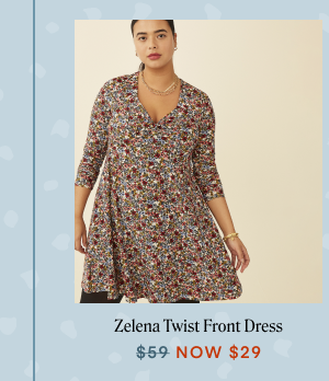Zelena Twist Front Dress