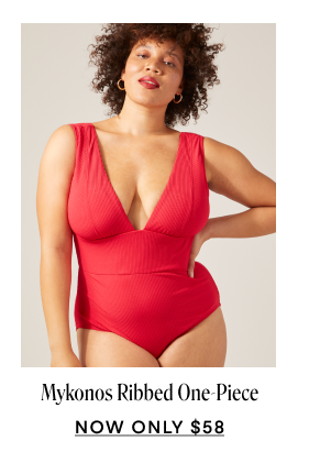 Mykonos Ribbed One-Piece. Now Only $58.