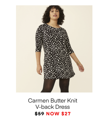 Carmen Butter Knit V-back Dress