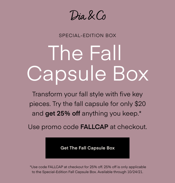 Special-Edition Box | The Fall Capsule Box | Transform your fall style with five key pieces.