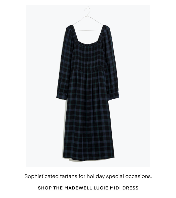 Sophisticated tartans for holiday special occasions.