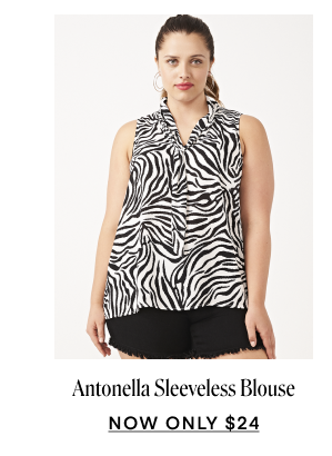 Antonella Sleeveless Blouse. Now Only $24.