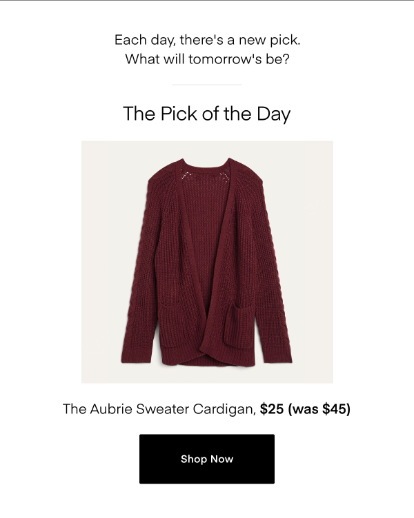 Each day, there's a new pick. What will tomorrow's be?