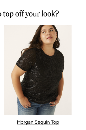 Morgan Sequin Top