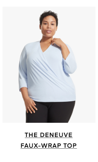 The Deneuve Faux-Wrap Top