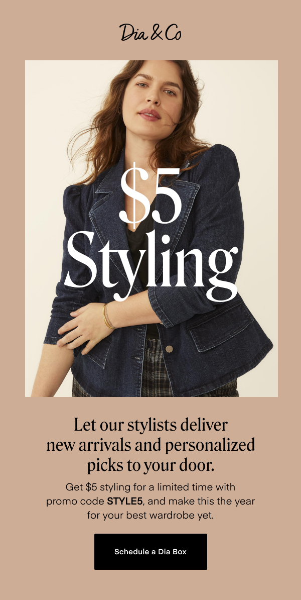 Let our stylists deliver new arrivals and personalized picks to your door.